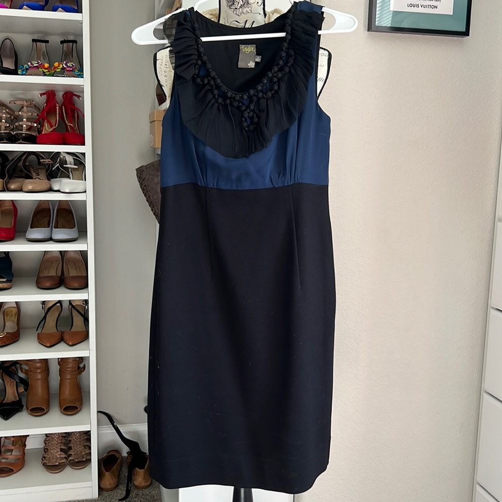 Dark blue and black formal dress size 6
